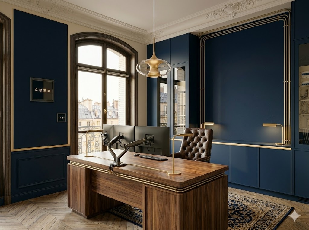 Bureau privé câblé