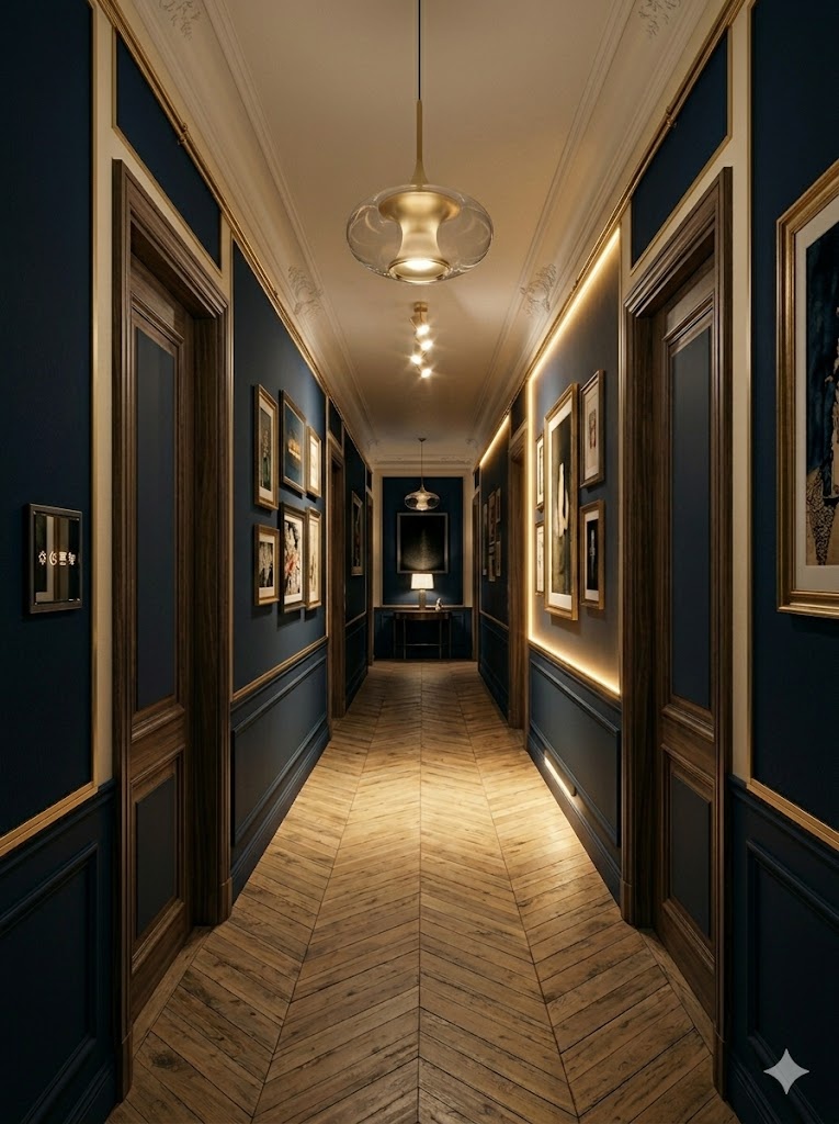 Couloir avec détection de présence